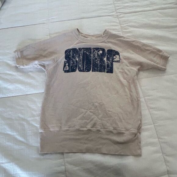 We The Free | Free People | Off White Surf Raglan Sweatshirt Tee - Picture 3 of 6